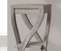 Monarch 3-Tier Twisted Leg Side Table 22 Monarch 3-Tier Twisted Leg Side Table -Walker Edison Shop 810542508 3