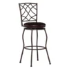 Pike Brown 3-Piece Upholstered Adjustable Swivel Stool Set