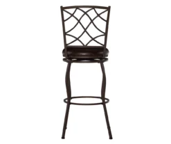 Pike Brown 3-Piece Upholstered Adjustable Swivel Stool Set -Walker Edison Shop 810543038 A2 4