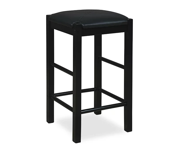 Bay Faux Leather & Wood Counter Stools, 2-Pack 2 Bay Faux Leather & Wood Counter Stools, 2-Pack - Image 2