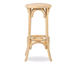 Franklin 30" Backless Woven Ratten Bar Stool -Walker Edison Shop 810543045 3