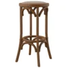 Franklin 30" Backless Woven Ratten Bar Stool