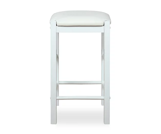 Bay Faux Leather & Wood Counter Stools, 2-Pack 4 Bay Faux Leather & Wood Counter Stools, 2-Pack - Image 4