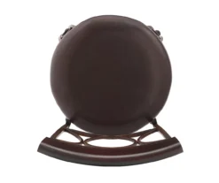 Memphis Black Metal & Brown Faux Leather Circle Back Counter Stool -Walker Edison Shop 810543053 A4 6