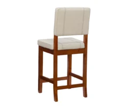 Jackson Cream Upholstered Wood Counter Stool -Walker Edison Shop 810543082 A4 4