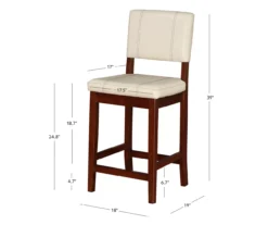 Jackson Cream Upholstered Wood Counter Stool -Walker Edison Shop 810543082 D8 12