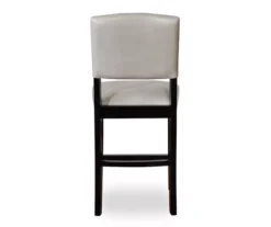 Trevor Dove Gray & Black Faux Leather Upholstered Counter Stool 7 Trevor Dove Gray & Black Faux Leather Upholstered Counter Stool -Walker Edison Shop 810543086 5