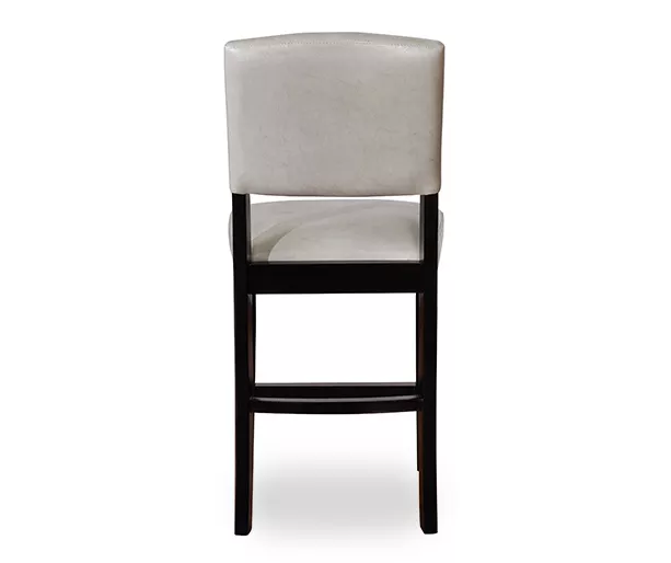 Trevor Dove Gray & Black Faux Leather Upholstered Counter Stool 4 Trevor Dove Gray & Black Faux Leather Upholstered Counter Stool - Image 4