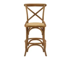 Everlie Gray Wash Curved Wood Padded Counter Stool 15 Everlie Gray Wash Curved Wood Padded Counter Stool -Walker Edison Shop 810543093 A0 2