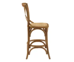 Everlie Gray Wash Curved Wood Padded Counter Stool 16 Everlie Gray Wash Curved Wood Padded Counter Stool -Walker Edison Shop 810543093 A1 3