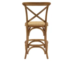 Everlie Gray Wash Curved Wood Padded Counter Stool 17 Everlie Gray Wash Curved Wood Padded Counter Stool -Walker Edison Shop 810543093 A2 5