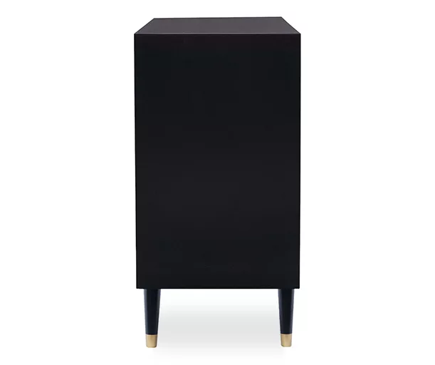Urban Fresh Black & Gold 6-Drawer Textured Geometric Dresser 3 Urban Fresh Black & Gold 6-Drawer Textured Geometric Dresser - Image 3