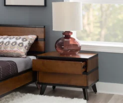 Manhattan Walnut 2-Drawer Mid-Century Wood Nightstand -Walker Edison Shop 810543109 A0 8