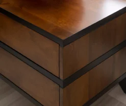 Manhattan Walnut 2-Drawer Mid-Century Wood Nightstand -Walker Edison Shop 810543109 A8 10