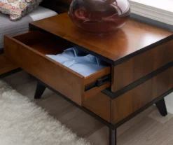 Manhattan Walnut 2-Drawer Mid-Century Wood Nightstand -Walker Edison Shop 810543109 A8 9