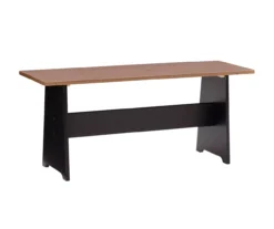 Atrium Black & Pecan 3-Piece Wooden Breakfast Nook Set -Walker Edison Shop 810543121 A0 2