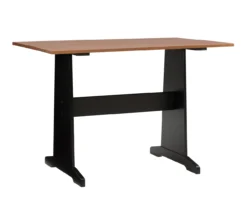 Atrium Black & Pecan 3-Piece Wooden Breakfast Nook Set -Walker Edison Shop 810543121 A0 4