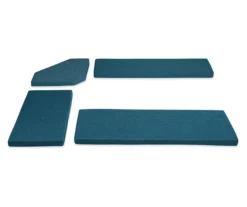 Morgan Vintage Blue 4-Piece Polyester Nook Cushion Set -Walker Edison Shop 810543123 4