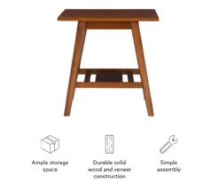 Presley Brown 2-Tier Slatted Wood End Table -Walker Edison Shop 810543147 A0 10