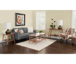 Presley Brown 2-Tier Slatted Wood End Table -Walker Edison Shop 810543147 A0 8