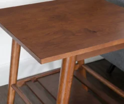 Presley Brown 2-Tier Slatted Wood End Table -Walker Edison Shop 810543147 A8 7