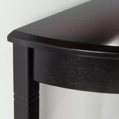 Shirley Black Cherry Transitional Wood Demi Lune Console Table -Walker Edison Shop 810543150 3