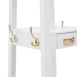 Cami White Wood Pyramid Hall Tree -Walker Edison Shop 810543178 3