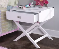 Cami Single Drawer X Base Accent Table -Walker Edison Shop 810543185 2