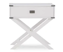 Cami Single Drawer X Base Accent Table -Walker Edison Shop 810543185 3