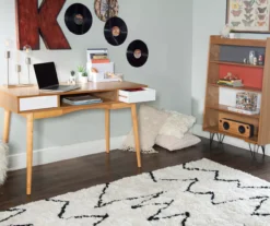 Nate Ash & White 2-Drawer Writing Desk -Walker Edison Shop 810543187 A0 10