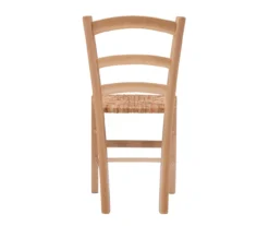 Bordeaux Natural Handwoven Ladder Back Side Chairs, 2-Pack -Walker Edison Shop 810543191 A2 6