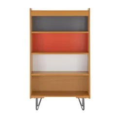 Nate Ash 4-Shelf Bookcase -Walker Edison Shop 810543195 3