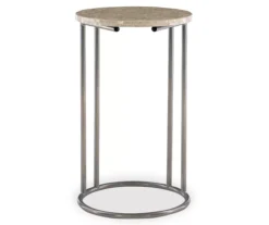 Global Designs Pewter Geometric Capiz Mosaic C Accent Table 7 Global Designs Pewter Geometric Capiz Mosaic C Accent Table -Walker Edison Shop 810543213 3