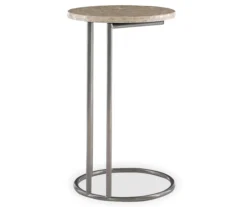 Global Designs Pewter Geometric Capiz Mosaic C Accent Table 8 Global Designs Pewter Geometric Capiz Mosaic C Accent Table -Walker Edison Shop 810543213 4
