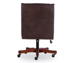 Austin Dark Walnut Upholstered Office Chair -Walker Edison Shop 810543233 A2 5