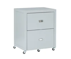 Kari Gray 2-Drawer Rolling Filing Cabinet