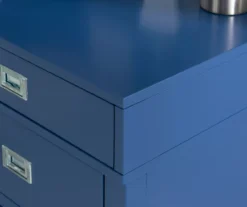 Kari Royal Blue 4-Drawer Office Desk 16 Kari Royal Blue 4-Drawer Office Desk -Walker Edison Shop 810543245 A0 10