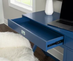Kari Royal Blue 4-Drawer Office Desk 14 Kari Royal Blue 4-Drawer Office Desk -Walker Edison Shop 810543245 A0 8