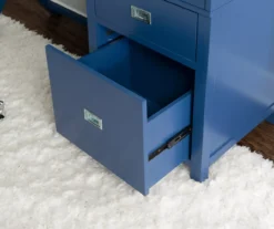 Kari Royal Blue 4-Drawer Office Desk 15 Kari Royal Blue 4-Drawer Office Desk -Walker Edison Shop 810543245 A0 9