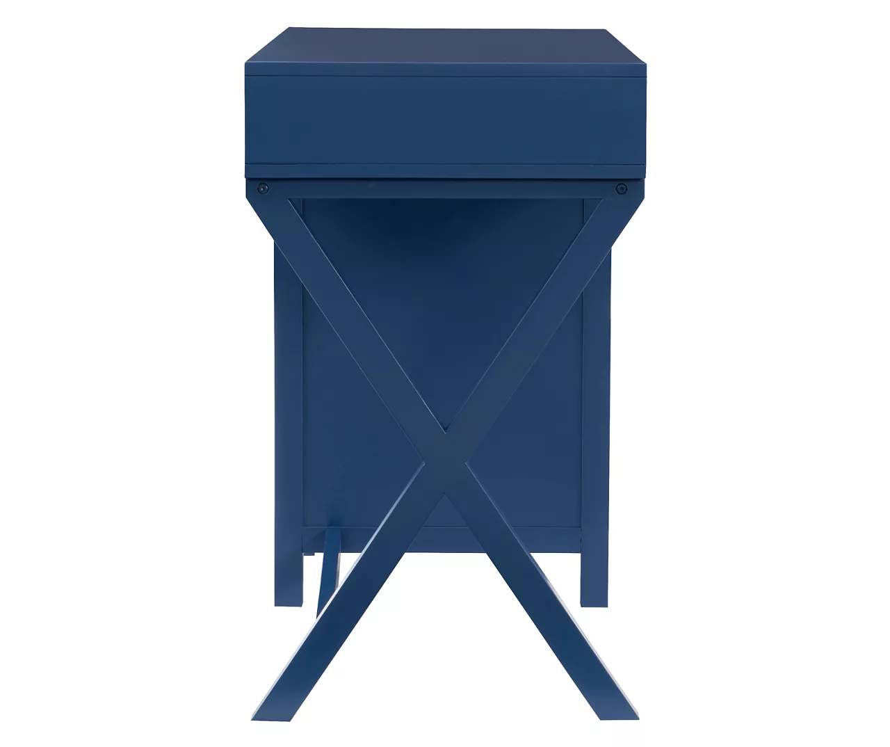 Kari Royal Blue 4-Drawer Office Desk 8 Kari Royal Blue 4-Drawer Office Desk - Image 8