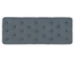 Claire Linen Upholstered Rolling Bench -Walker Edison Shop 810543278 5