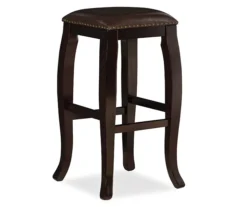 Dallas Brown Cushioned Square Top Bar Stool -Walker Edison Shop 810543312 4