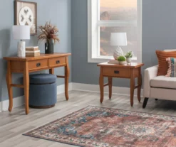 Denver Antique Pine 1-Drawer Curved Leg End Table 14 Denver Antique Pine 1-Drawer Curved Leg End Table -Walker Edison Shop 810543318 A0 10