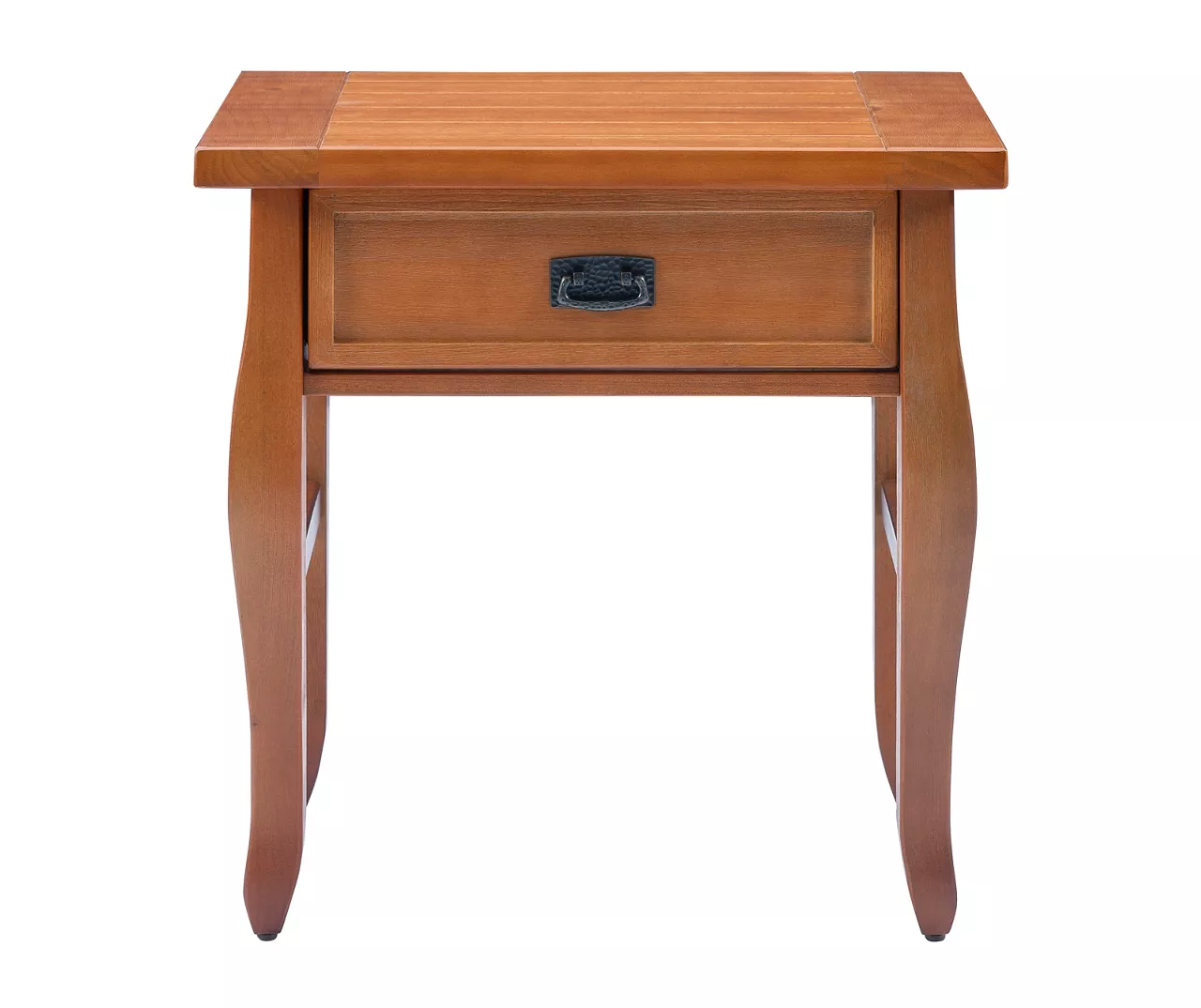 Denver Antique Pine 1-Drawer Curved Leg End Table 5 Denver Antique Pine 1-Drawer Curved Leg End Table - Image 5