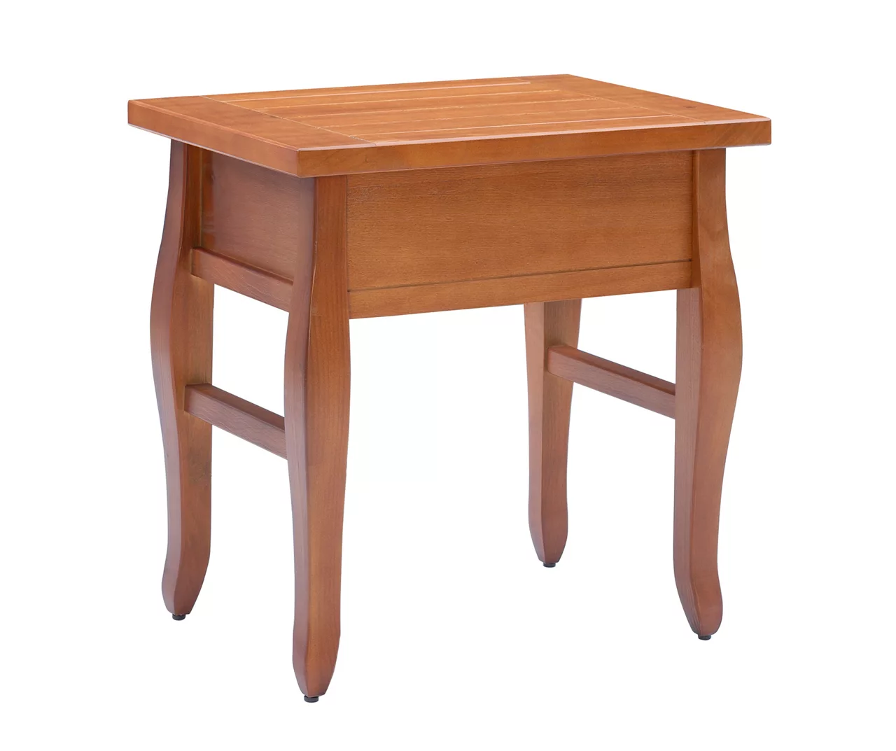 Denver Antique Pine 1-Drawer Curved Leg End Table 10 Denver Antique Pine 1-Drawer Curved Leg End Table - Image 10