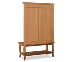 Denver Antique Pine 4-Hook Curved Leg Hall Tree -Walker Edison Shop 810543319 5