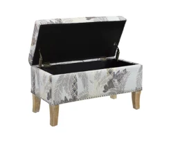 Lisa Palm Tree Storage Ottoman -Walker Edison Shop 810543332 4