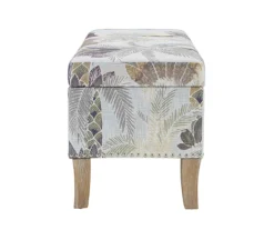 Lisa Palm Tree Storage Ottoman -Walker Edison Shop 810543332 5