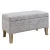 Lisa Seashell Storage Ottoman
