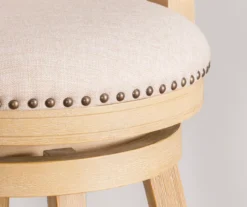 Graham Light Gray Padded Swivel Counter Stool -Walker Edison Shop 810543337 B8